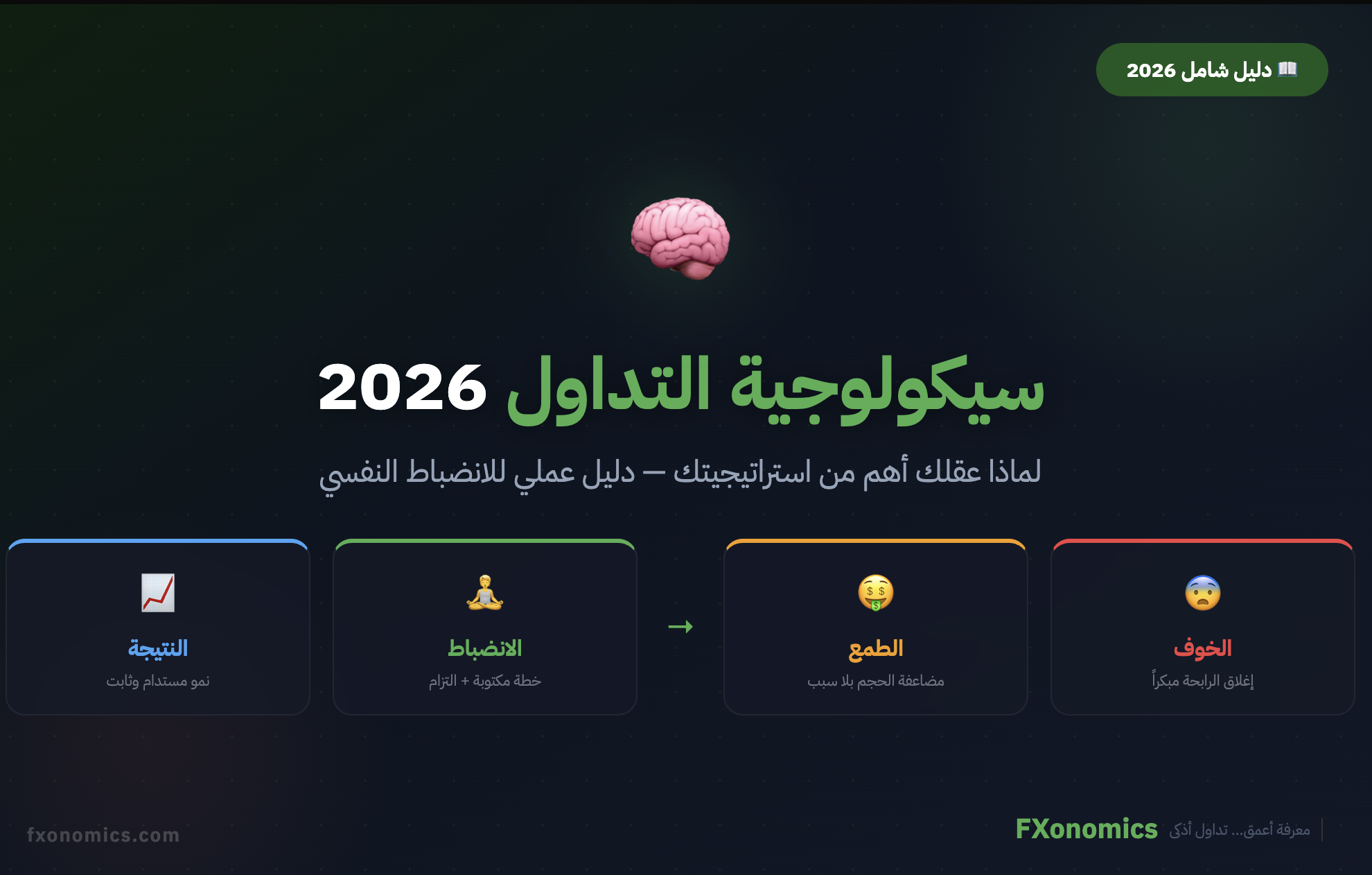 سيكولوجية التداول 2026 لماذا عقلك أهم من استراتيجيتك